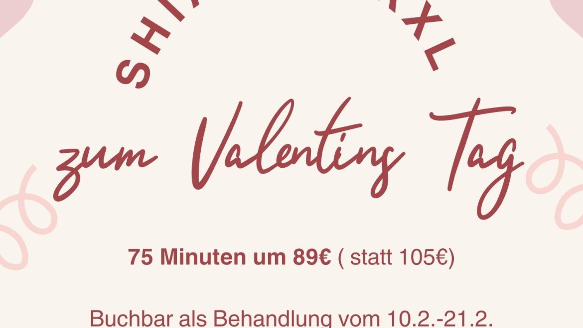 Special Offer Shiatsu XXL zum VALENTINSTAG